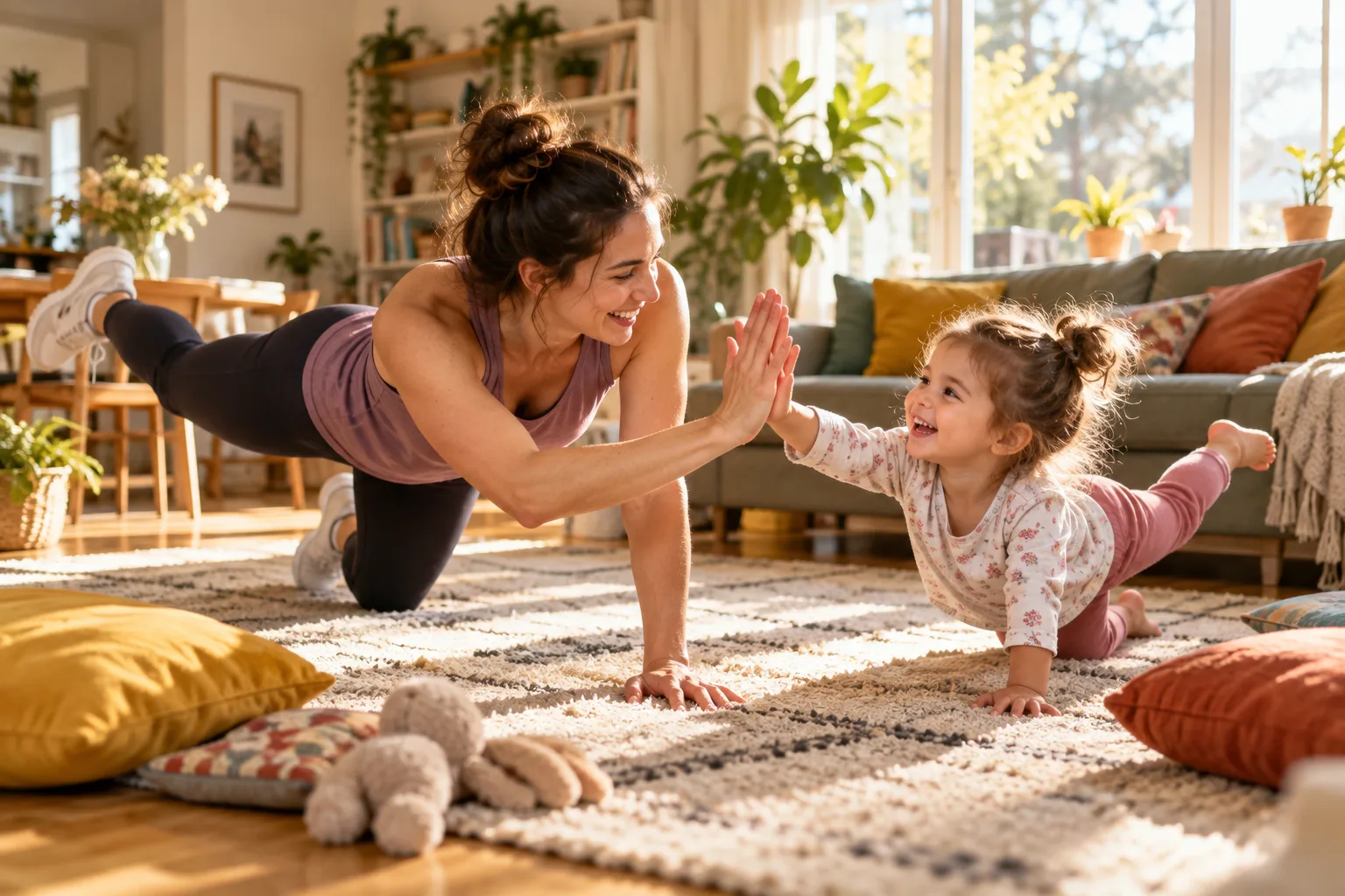 How To Make Time For Home Workouts With Kids? Reveal 7 Family-Friendly Hacks That Keep You Moving 1 how to make time for home workouts with kids reveal 7 family friendly hacks that keep you moving